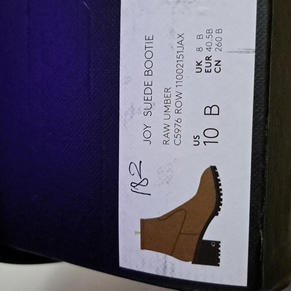 COACH Joy Suede Boots size 10 New in box tan suede Coach boots - Picture 8 of 8